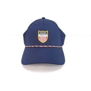 Johnnie-O Mens Size One Size Hat Adjustable Baseball Cap Blue Hook & Loop